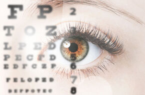 Oko i tablica okulistyczna
