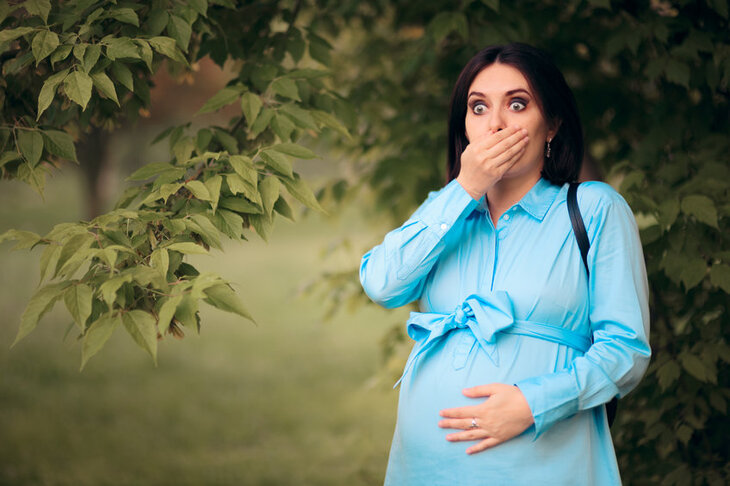 Kobieta w ciąży często ma problem z nadmiernymi gazami