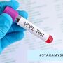 Próbka krwi z napisem VDRL Test