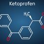 Wzór chemiczny ketoprofenu