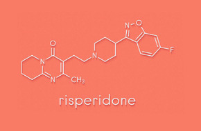 Wzór chemiczny risperidonu