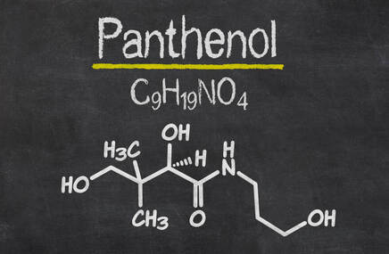 Wzór chemiczny D-pantenolu