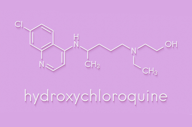 Wzór chemiczny hydroksychlorochiny