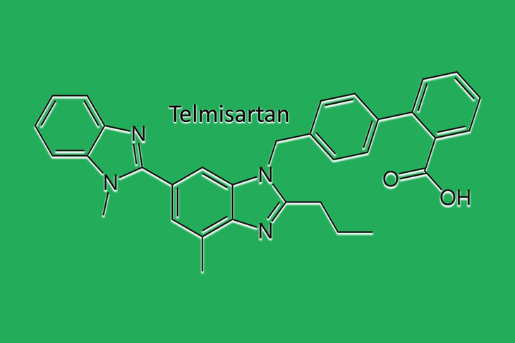 Wzór chemiczny telmisartanu