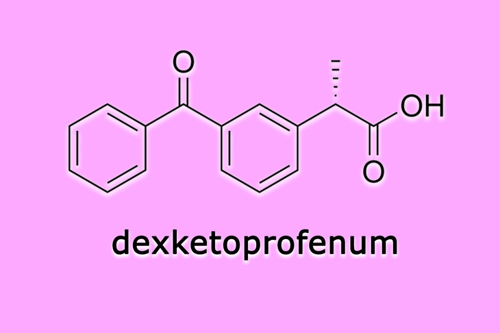 Wzór chemiczny deksketoprofen
