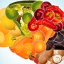 Kompozycja warzyw wyglądem przypominająca mózg człowieka